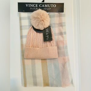 NWT Vince Camuto Scarf + Hat Set